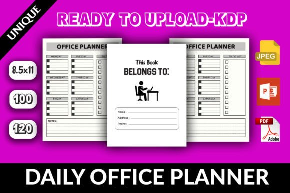 Download Daily Office Planner (KDP Interior) - Office planner Collection