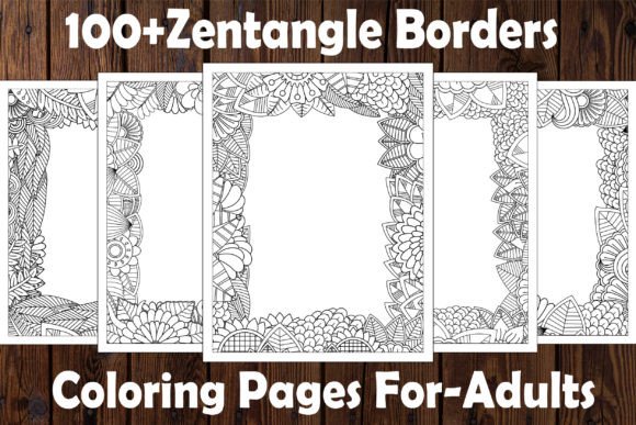 Download 100 Zentangle Borders Coloring Pages - Coloring pages Collection