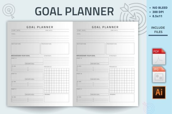 Download Goal Planner Kdp Interior - Premium Resources