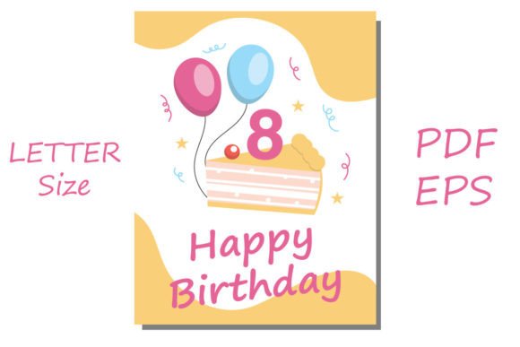 Download 8 Years Old Birthday Invitation Card - 8 years Collection