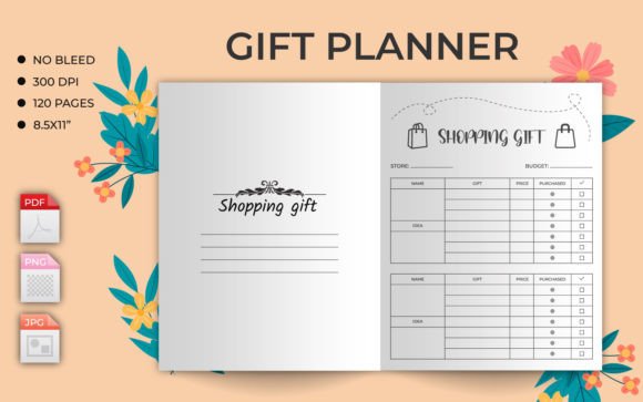 Download Gift Planner or Tracker KDP Interior - Premium Bundle